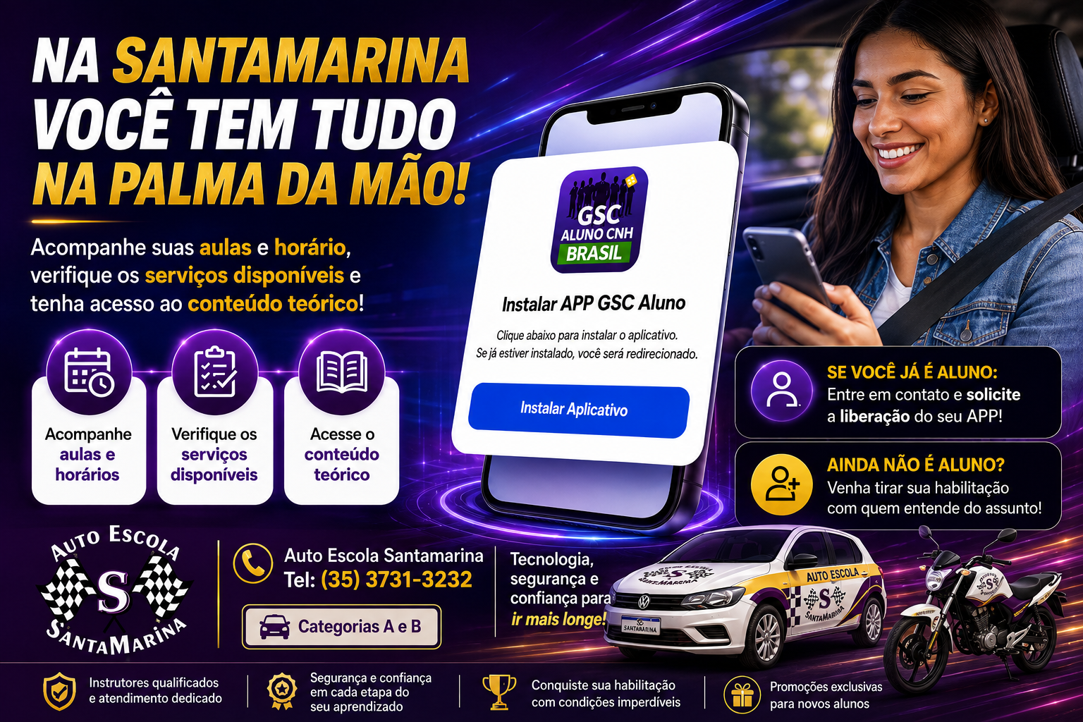 App Auto Escola Santamarina